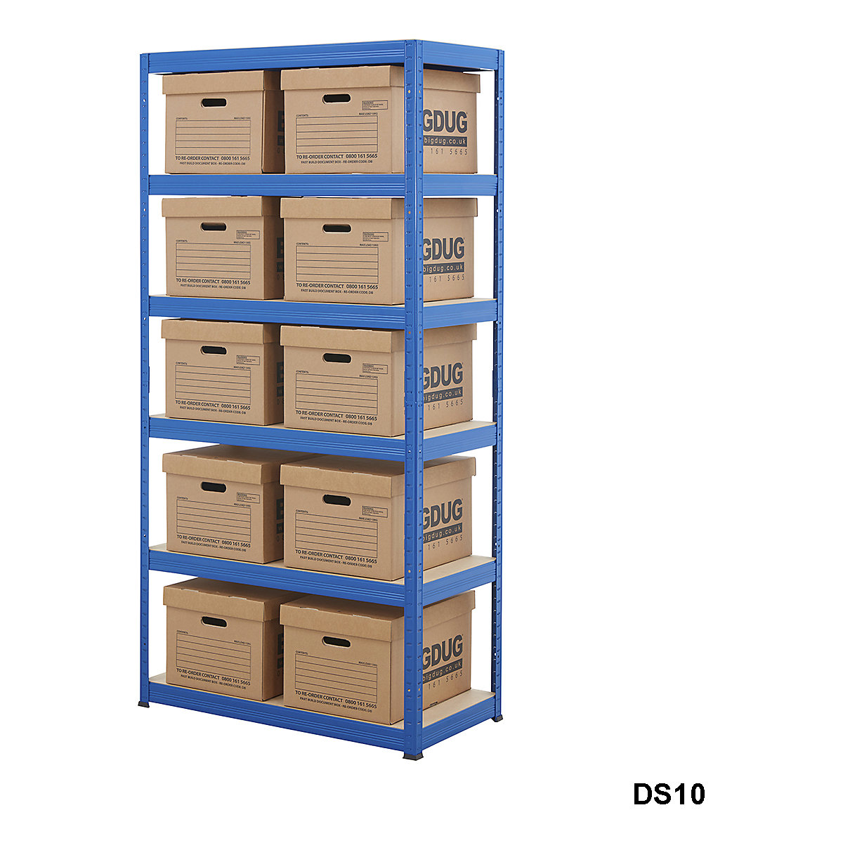 BiGDUG Essentials Shelving with Document Boxes Kit (Product illustration 3)-2