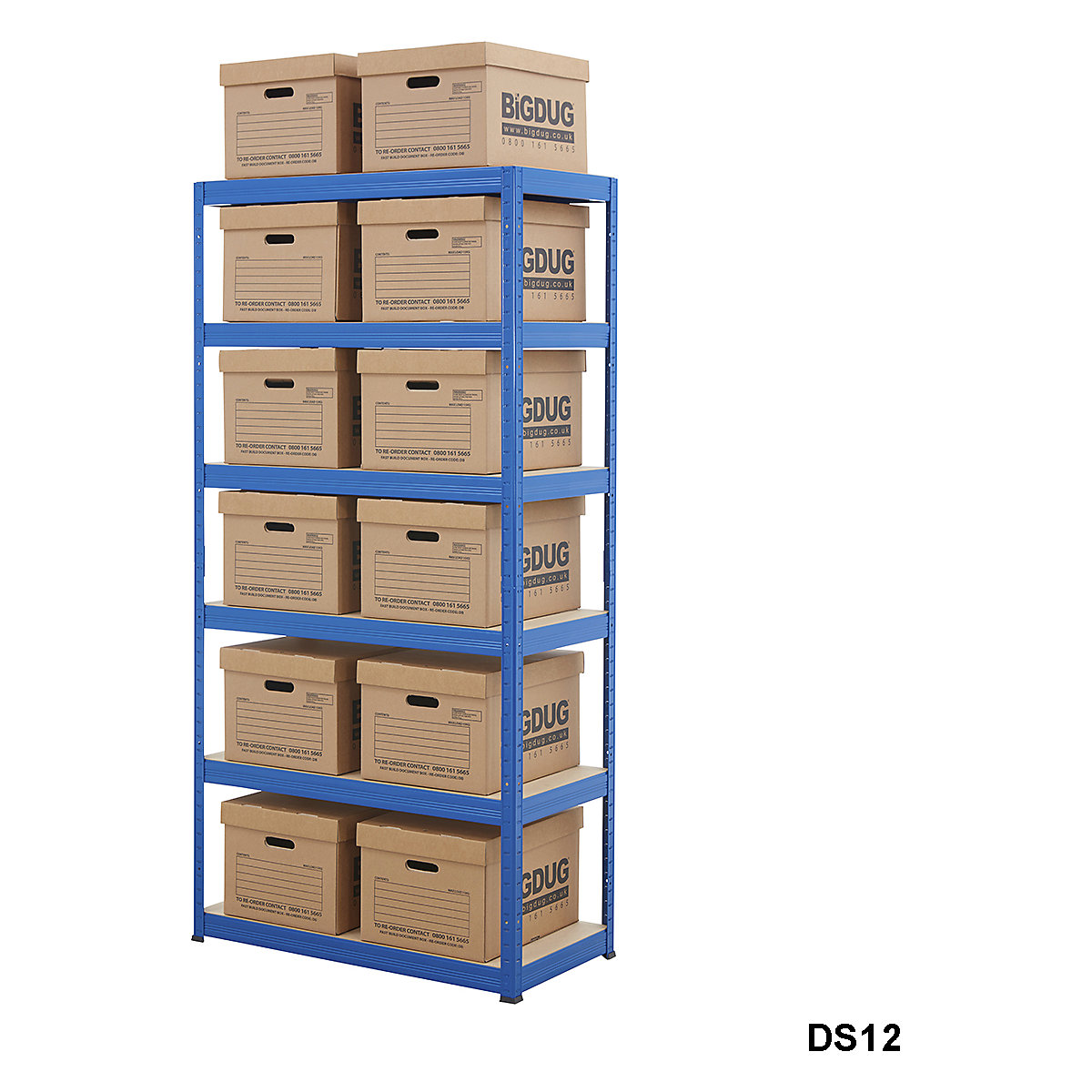 BiGDUG Essentials Shelving with Document Boxes Kit (Product illustration 4)-3
