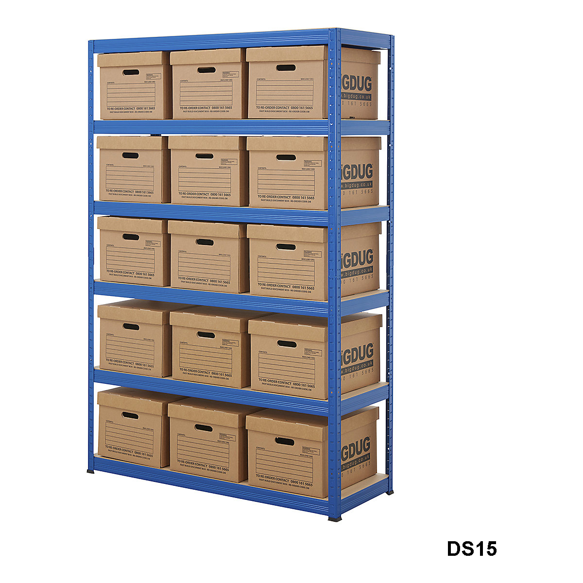 BiGDUG Essentials Shelving with Document Boxes Kit (Product illustration 5)-4
