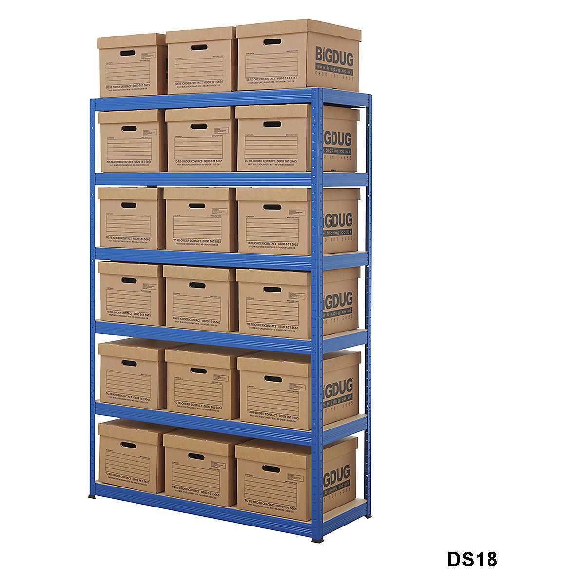 BiGDUG Essentials Shelving with Document Boxes Kit (Product illustration 6)-5