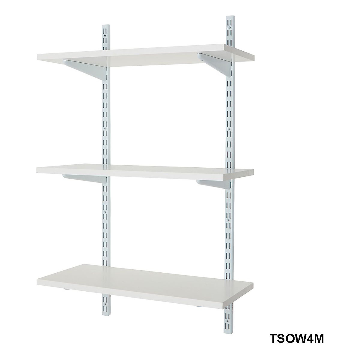 Office Wall Mounted Shelving Kits in White  600mm Wide  Melamine Shelves pdplarge mrd  bd TSOW4M 058 web