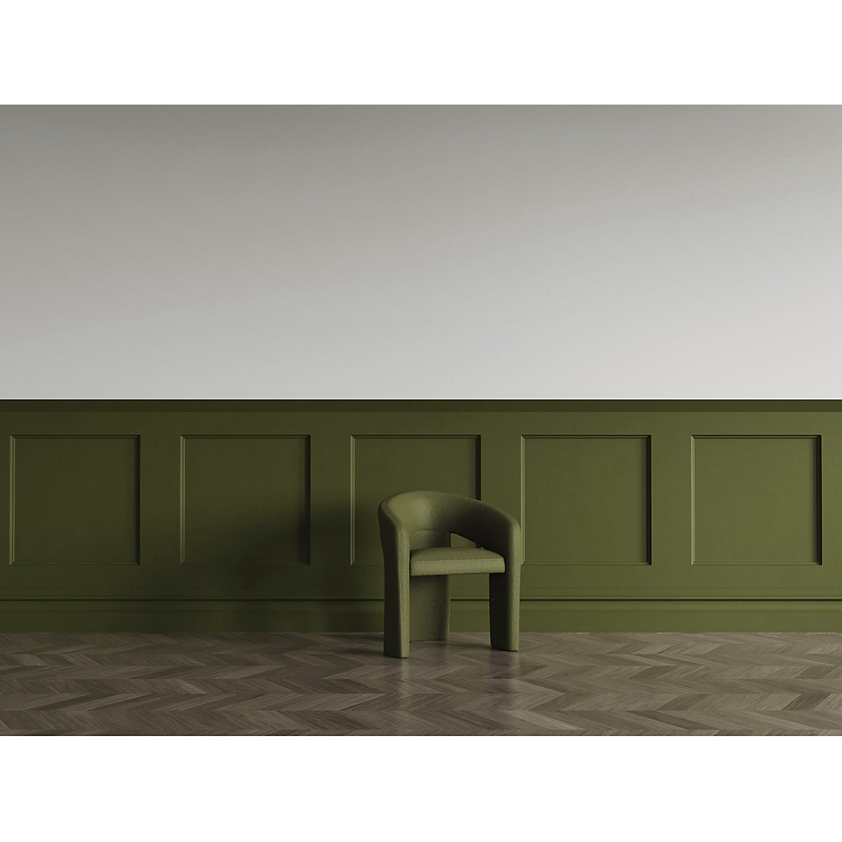 Boho Accent Chair Forest Green (Product illustration 10)-9