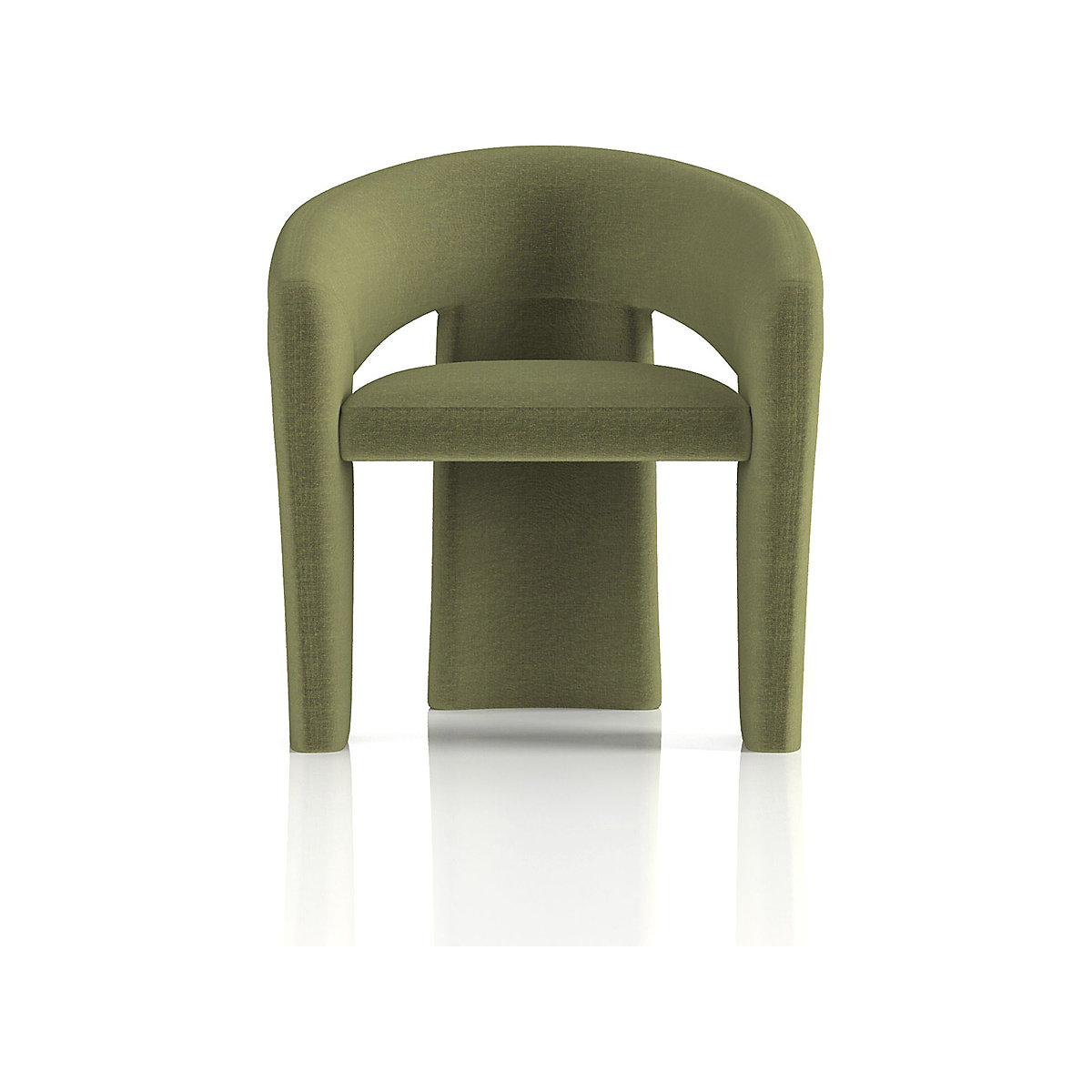 Boho Accent Chair Forest Green (Product illustration 2)-1