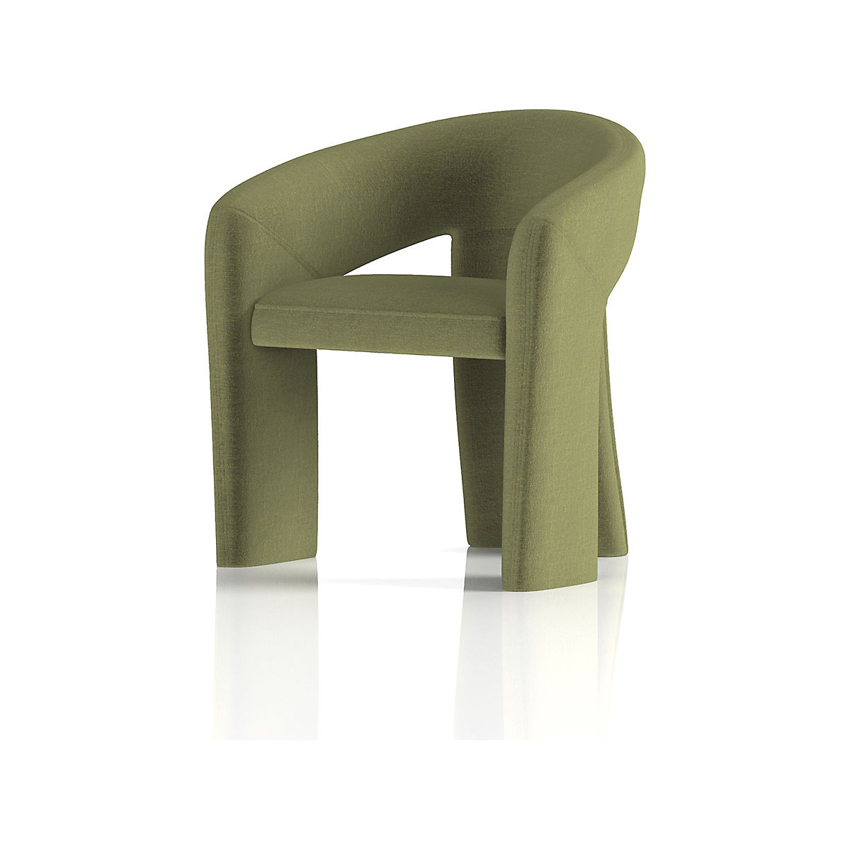 Boho Accent Chair Forest Green (Product illustration 3)-2