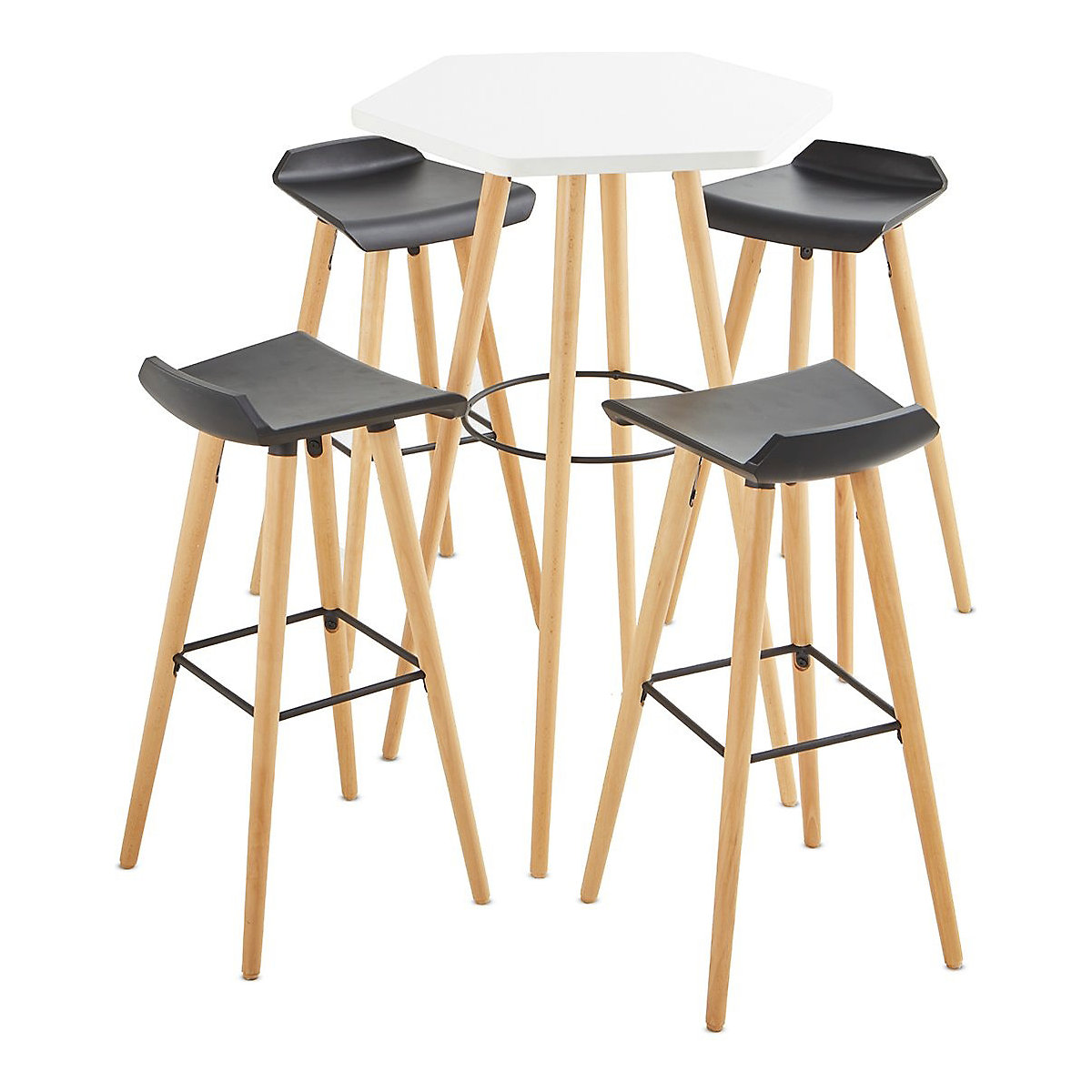 Breakout Meeting Bundle, Breakout Meeting Bundle, Breakout Meeting Bundle | Hexagonal Table  | White Table  | Perch Stools-14