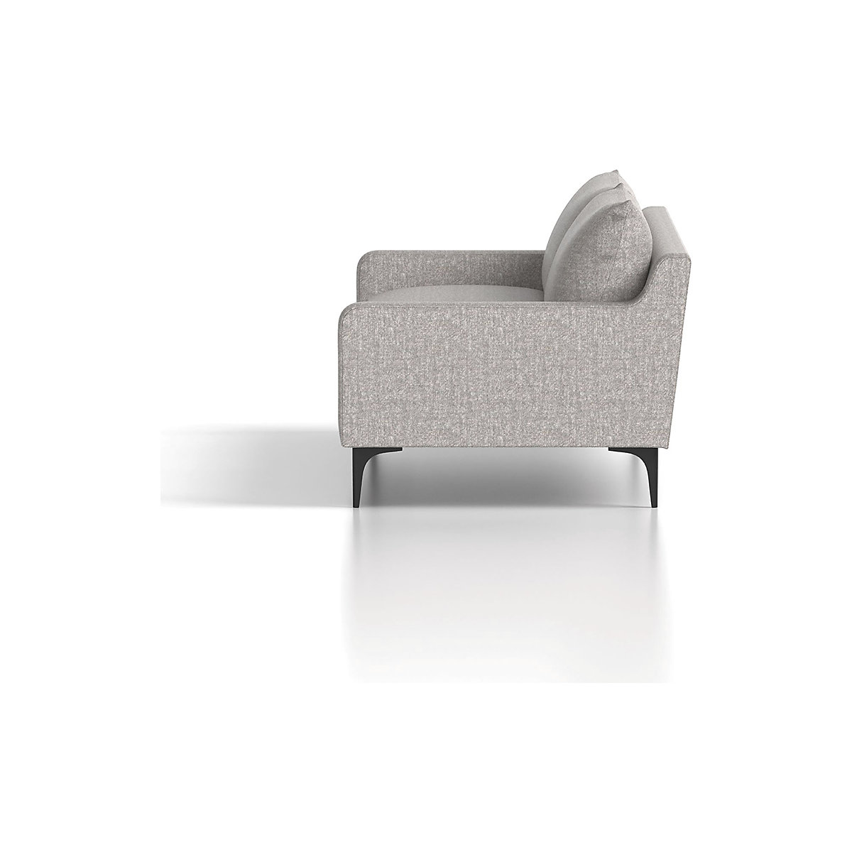 Emmy Cushioned 3 Seater Sofa Light Grey (Product illustration 4)-3