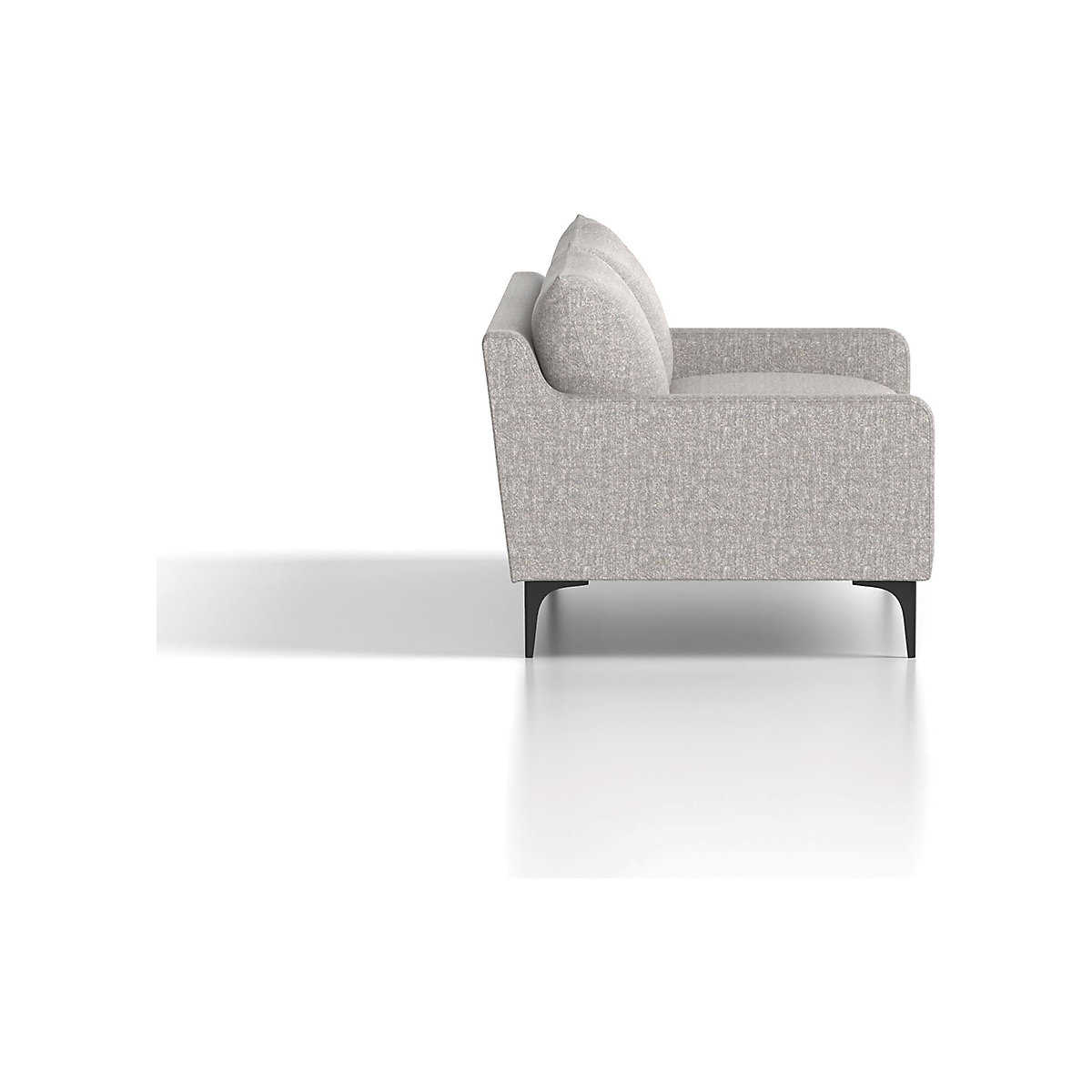 Emmy Cushioned 3 Seater Sofa Light Grey (Product illustration 8)-7