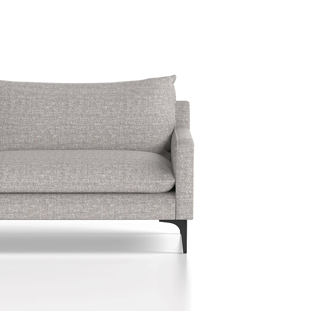 Emmy Cushioned 3 Seater Sofa Light Grey (Product illustration 9)-8