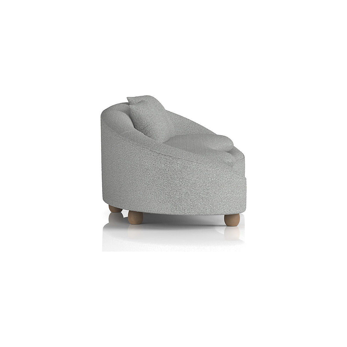 Mimi 3 Seater Curved Sofa Boucle Fabric (Product illustration 8)-7