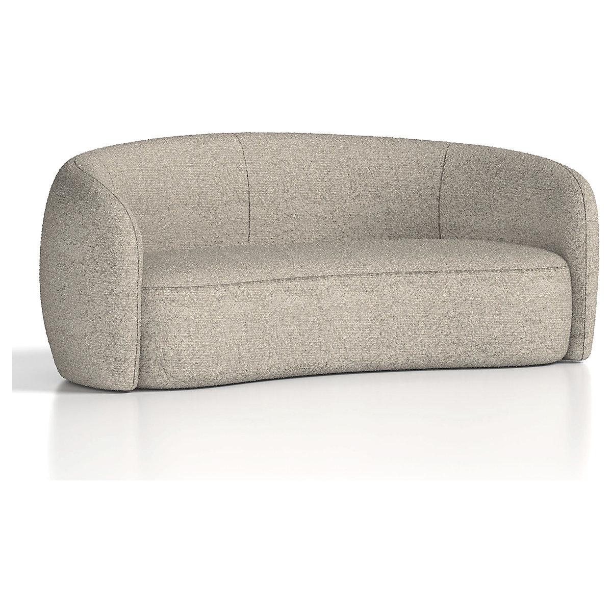 Phoebe Curved Sofa Cream Boucle