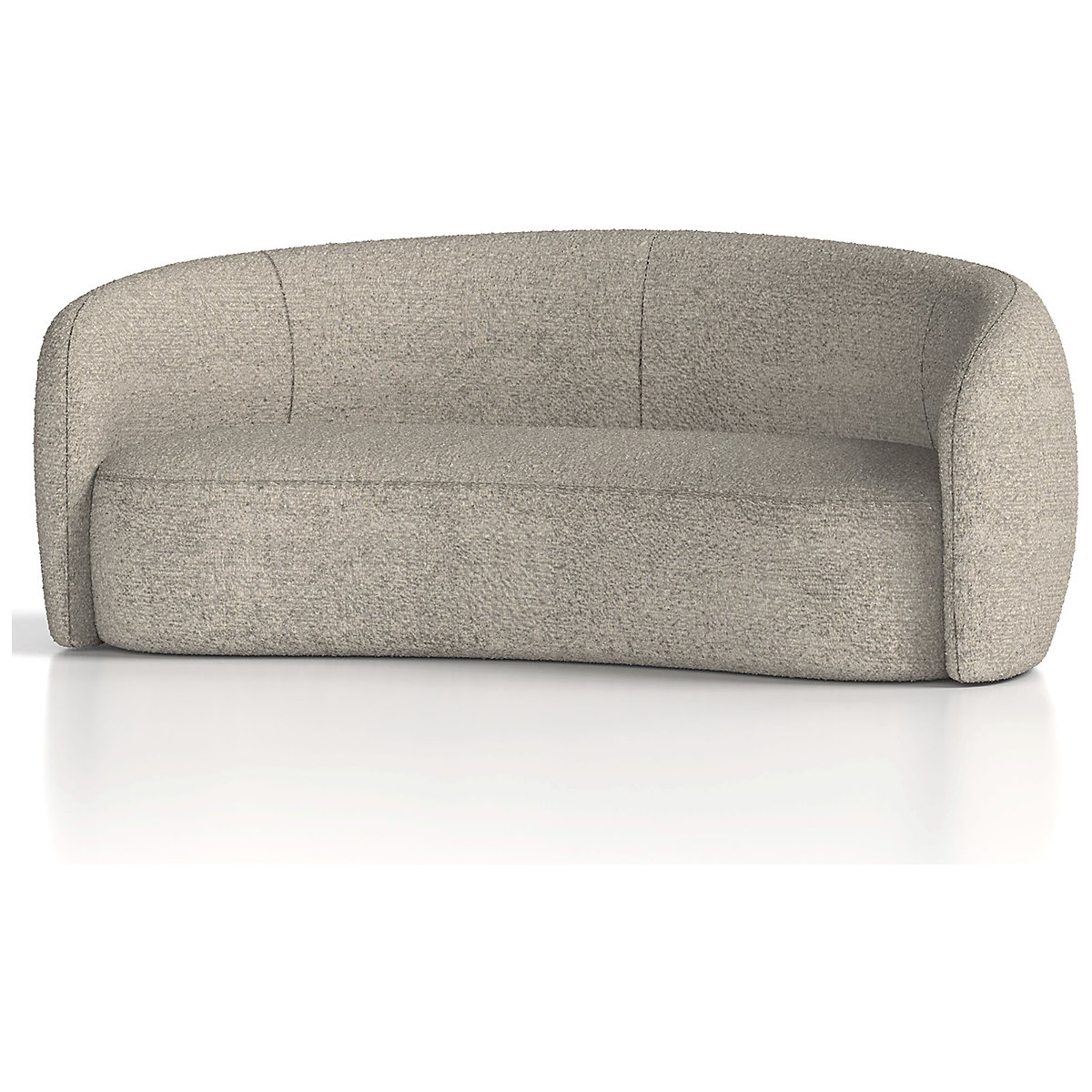Phoebe Curved Sofa Cream Boucle (Product illustration 3)-2