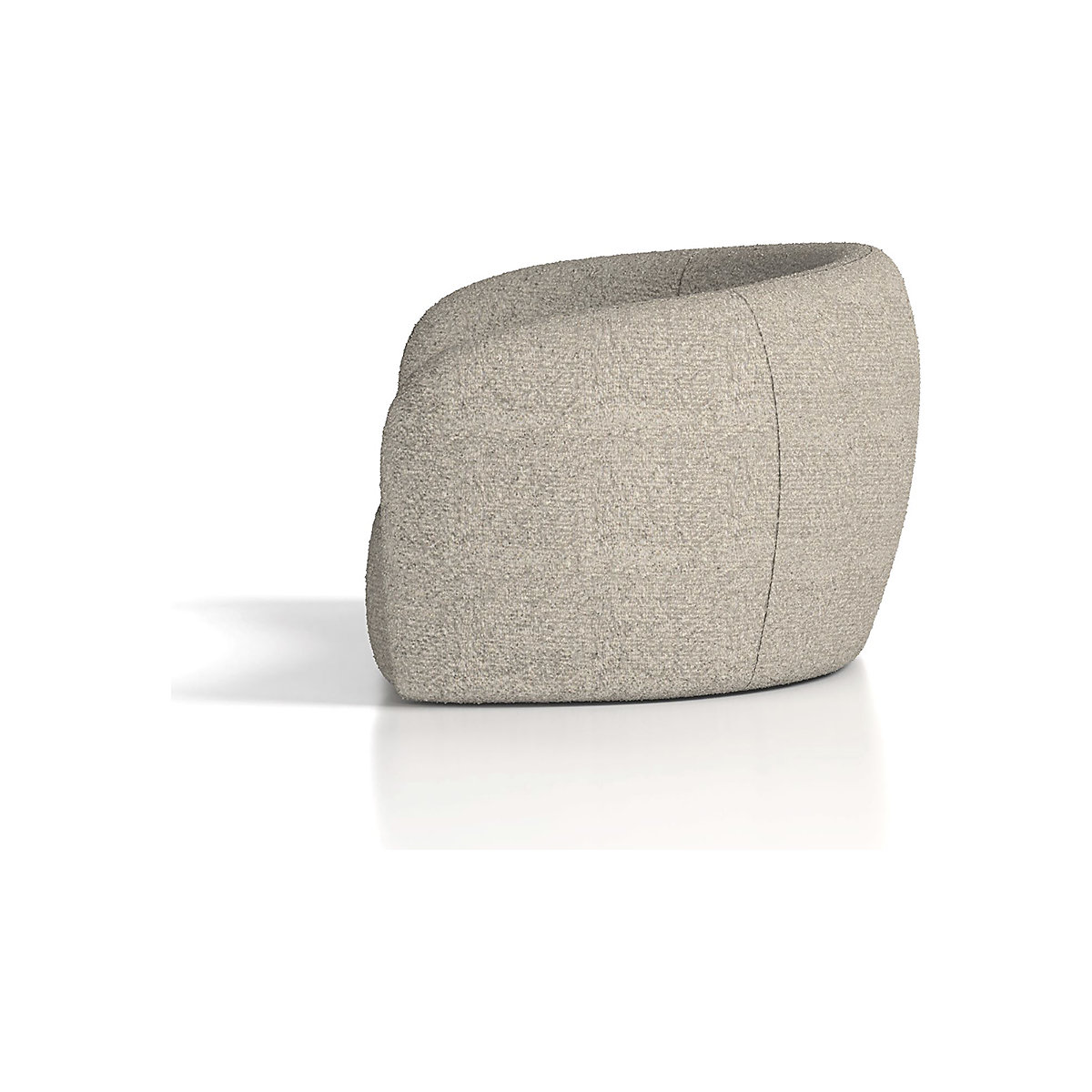 Phoebe Curved Sofa Cream Boucle (Product illustration 4)-3