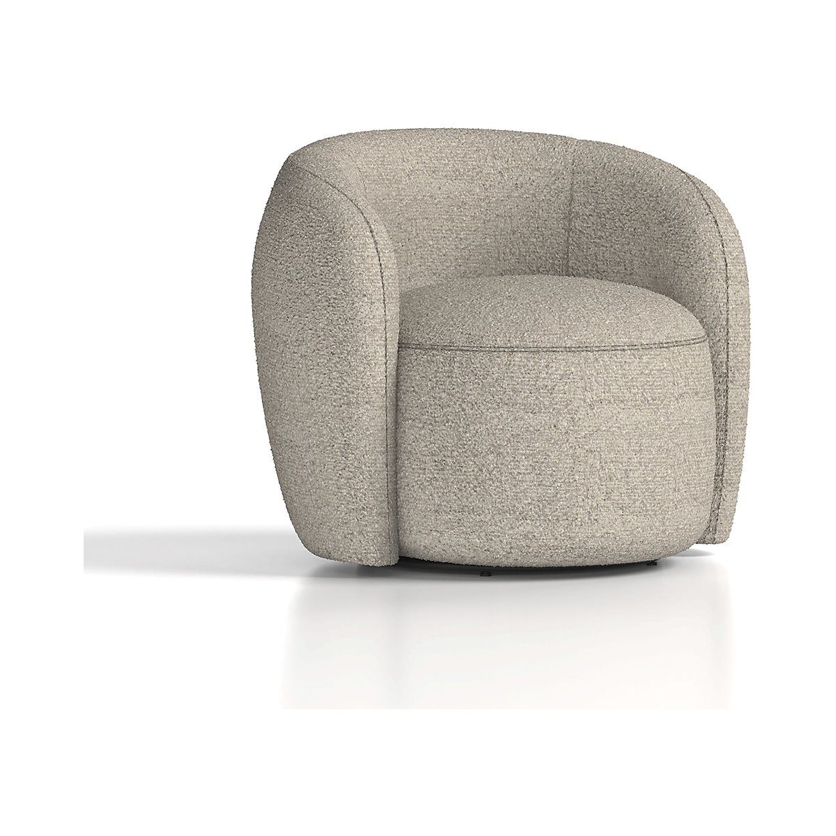 Phoebe Swivel Accent Chair Cream Boucle pdplarge mrd  bd SF000007 1 web