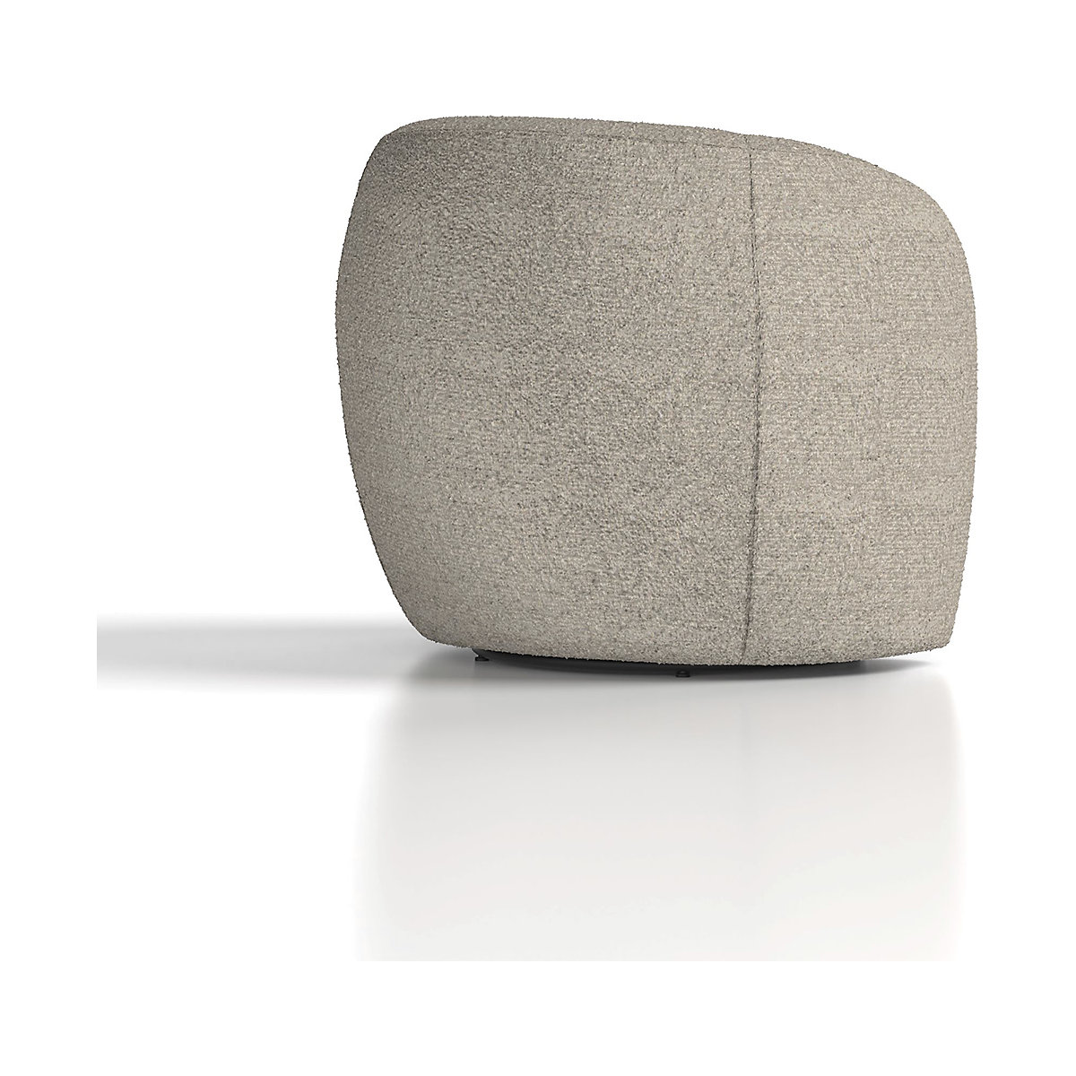 Phoebe Swivel Accent Chair Cream Boucle (Product illustration 7)-6
