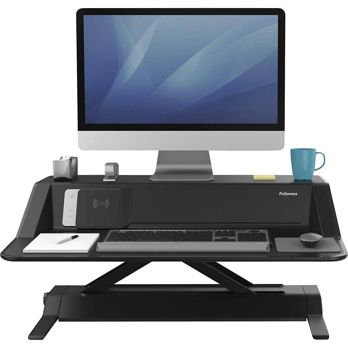 Lotus™ DX sitting/standing workstation – Fellowes (Product illustration 3)-2