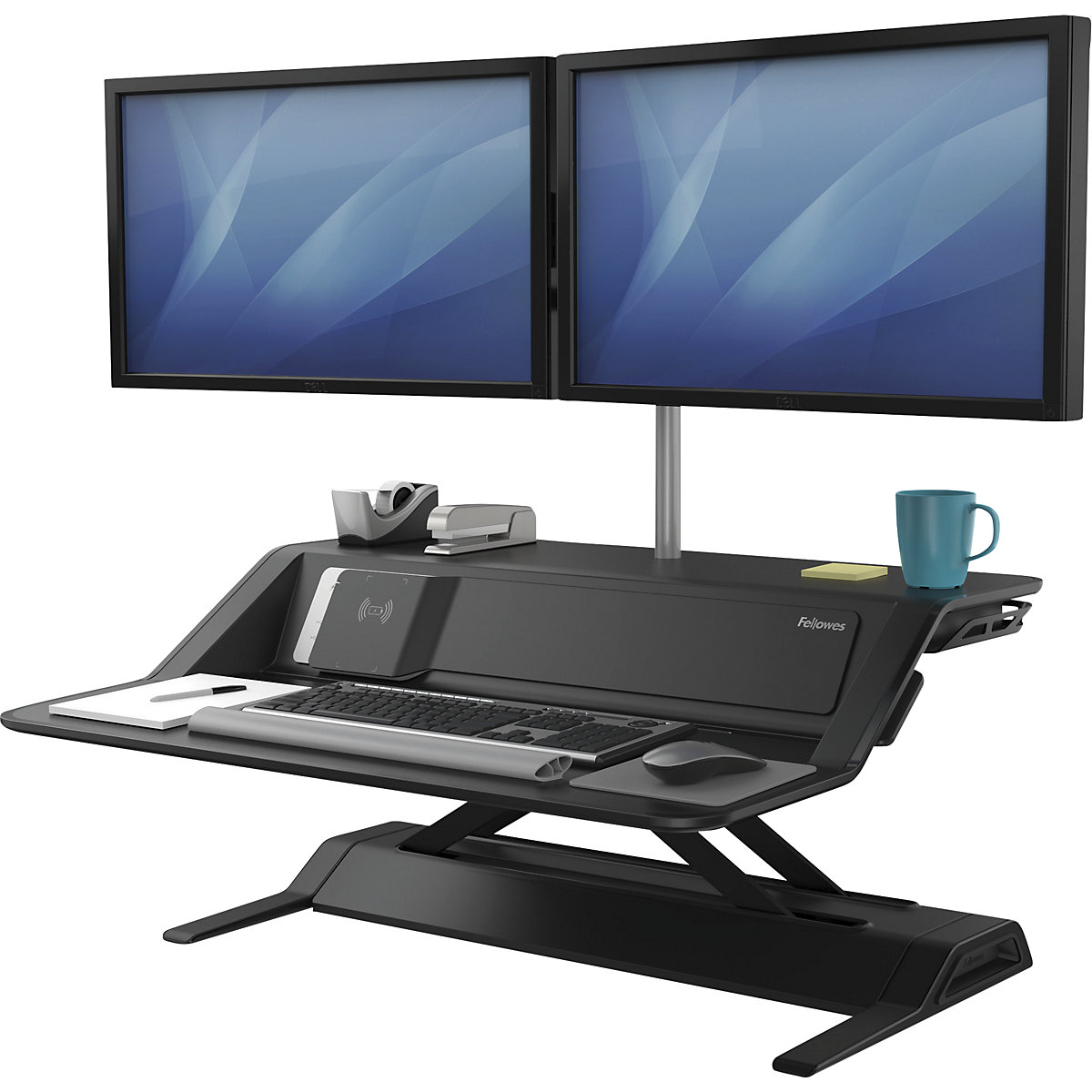 Lotus™ DX sitting/standing workstation – Fellowes (Product illustration 5)-4