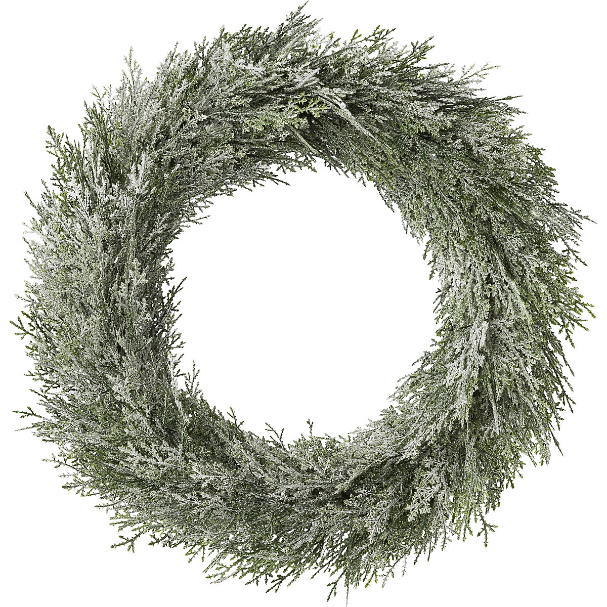 Cedar wreath with frosted finish (Product illustration 2)-1