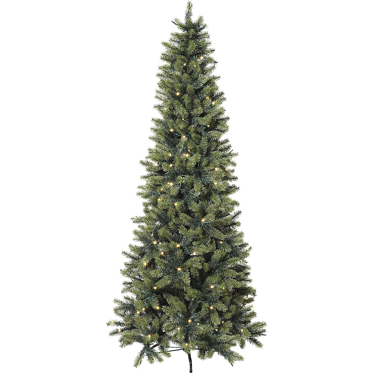 LED fir tree, slim, stand included, height 1800 mm, with 250 LEDs-1