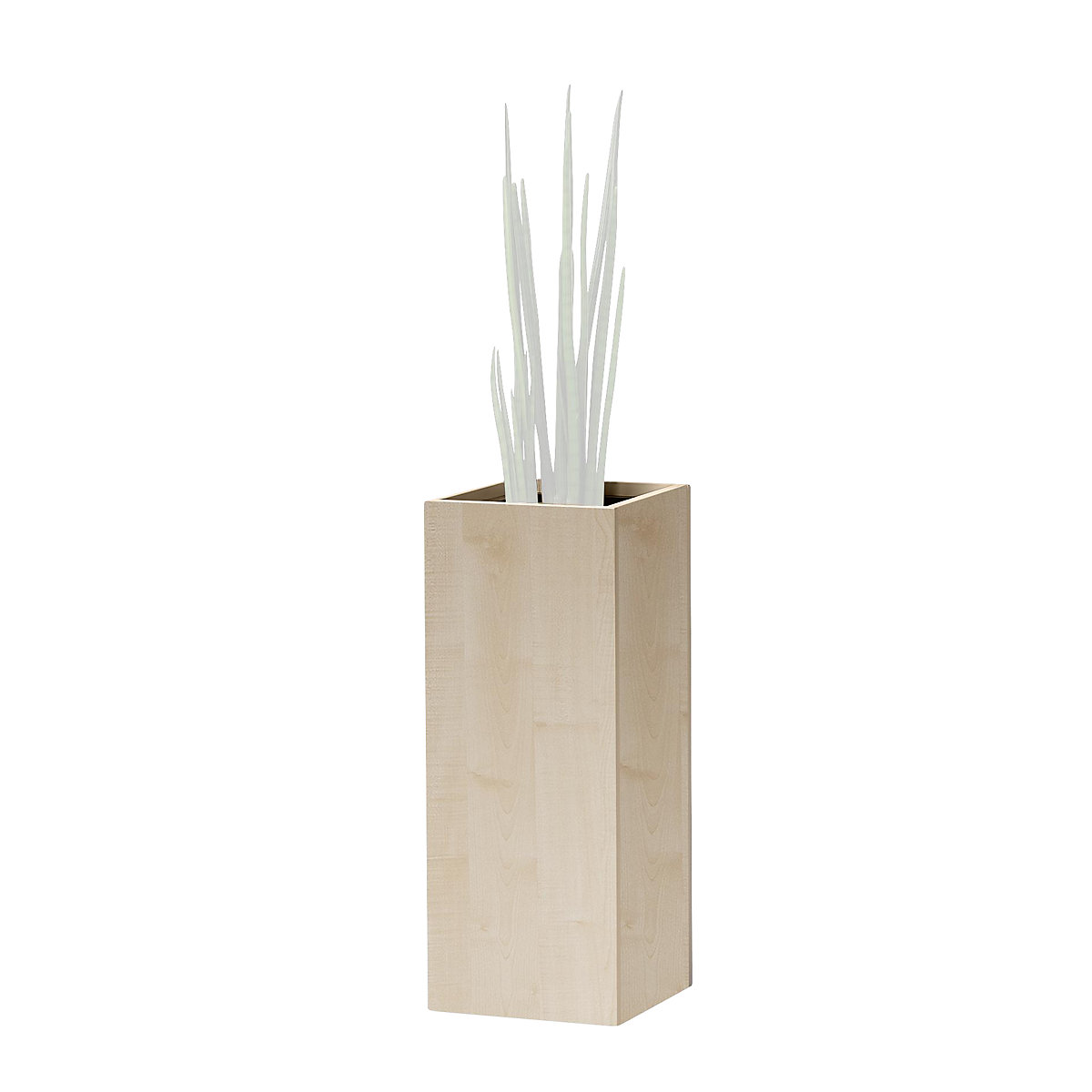 Plant pot, hip height, for 1 plant, maple finish-5