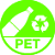 Made of PET plastic