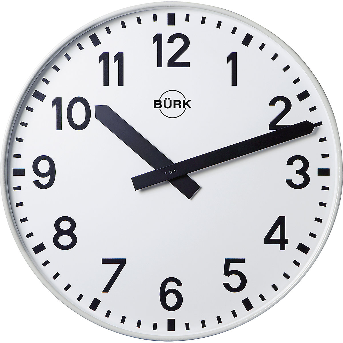 Wall clock, Ø 500 mm, radio synchronised clock, with numbers-2