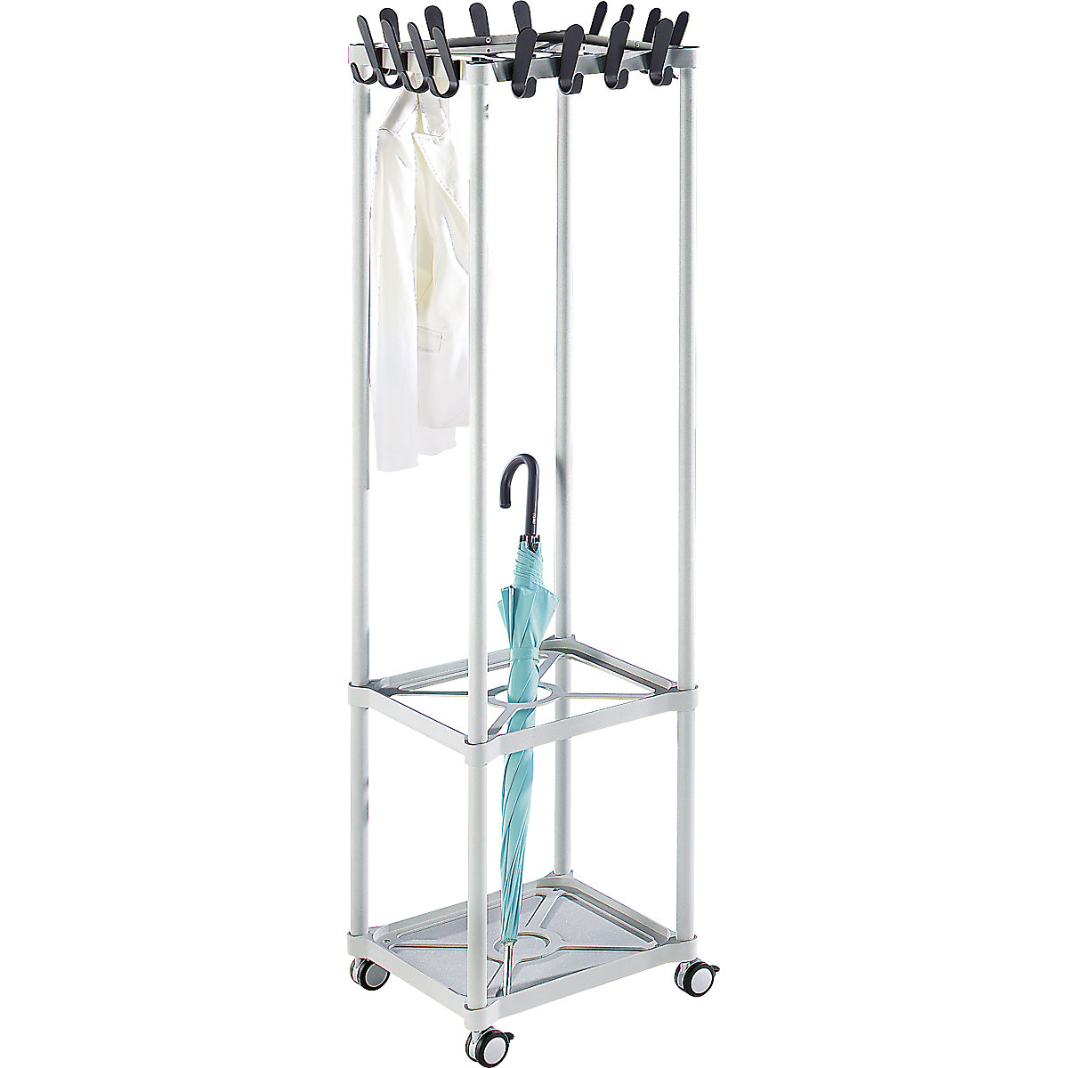 Coat rack multi column eurokraft pro square kaiserkraft