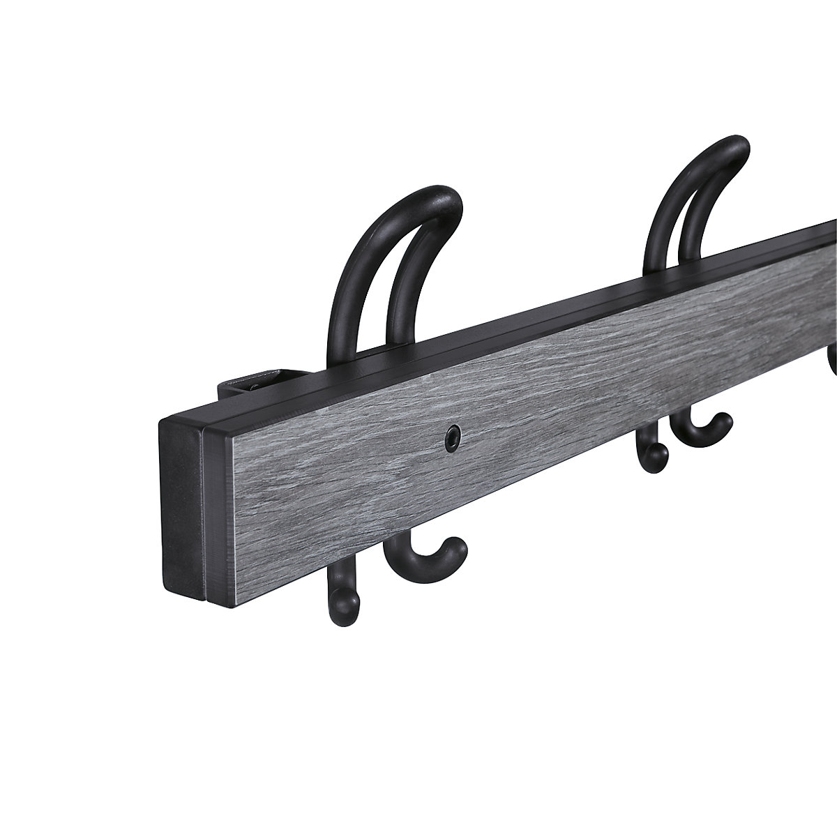 Coat rail with double hooks – eurokraft pro (Product illustration 2)-1
