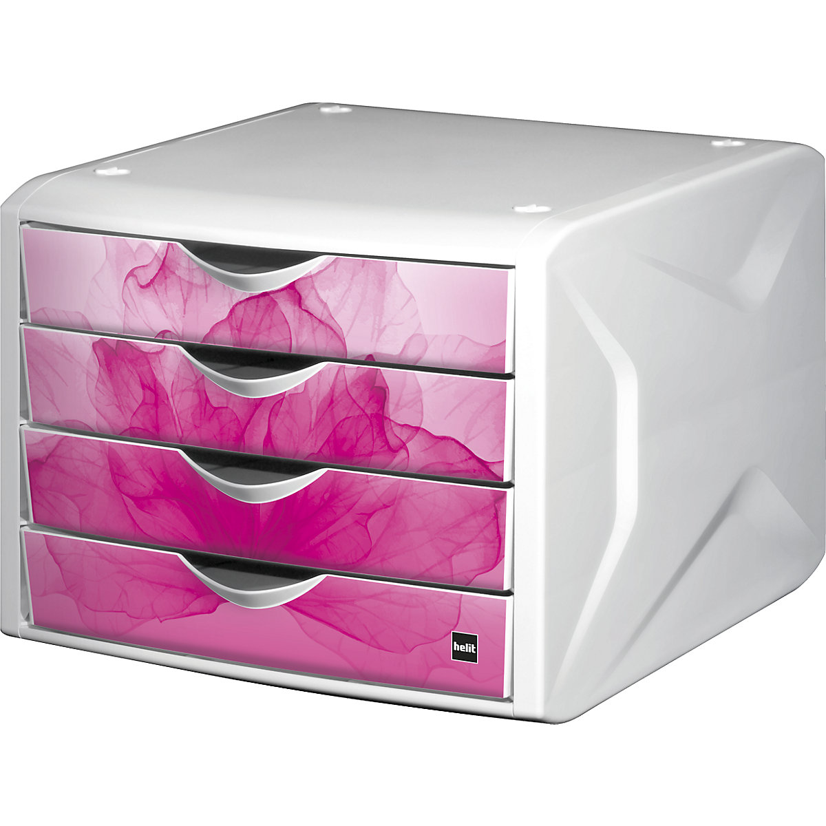 Drawer box – helit, HxWxD 212 x 262 x 330 mm, pack of 5, drawer design wild flower-2