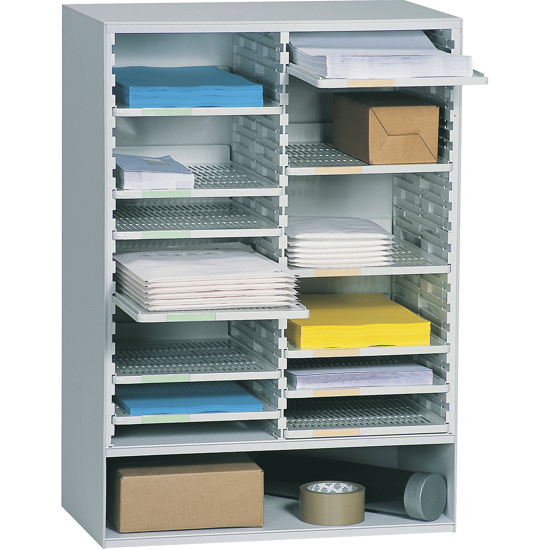 Mail sorting station – PAPERFLOW: with large compartment | kaiserkraft