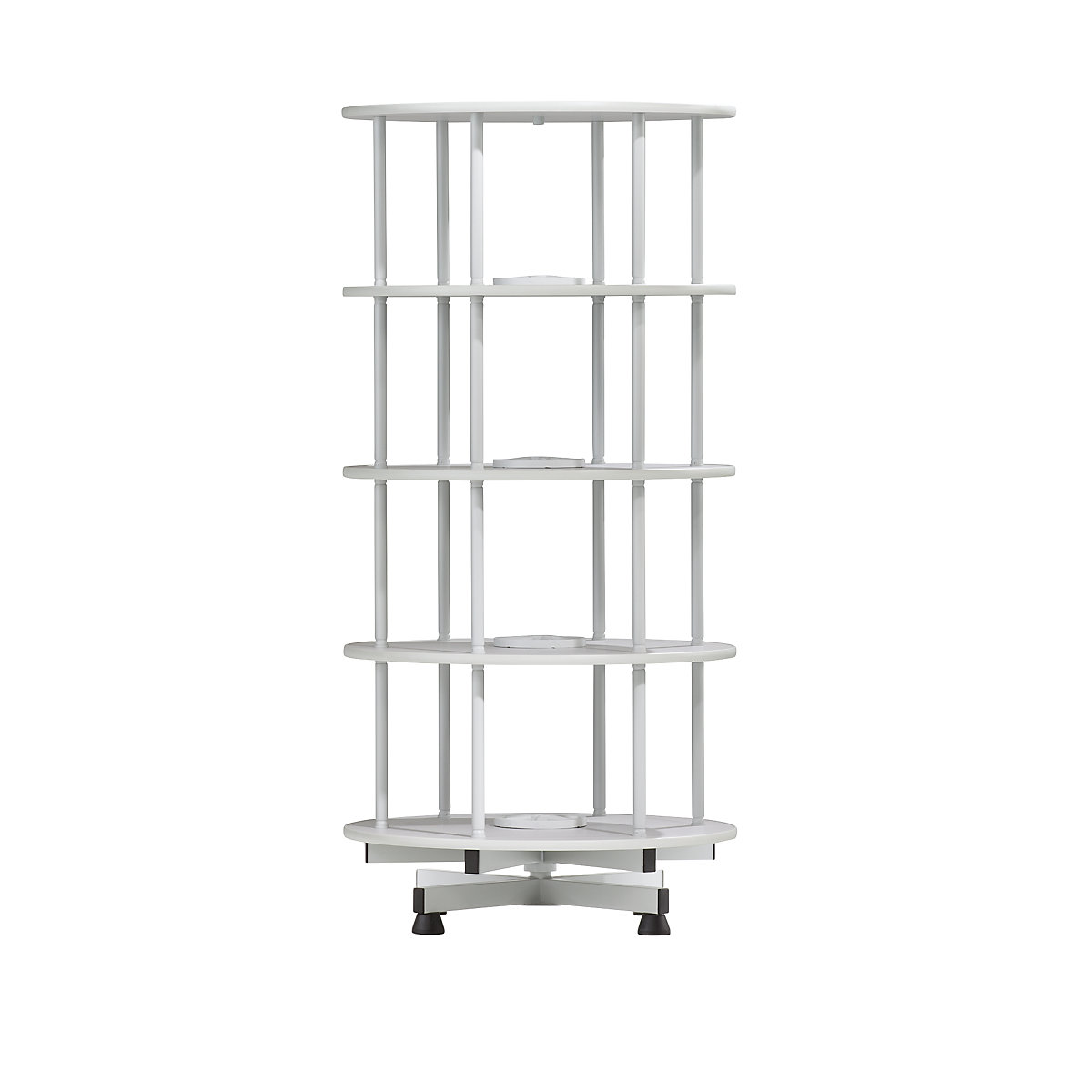 Rotary filing system, Ø 800 mm, 4 shelves, light grey-8