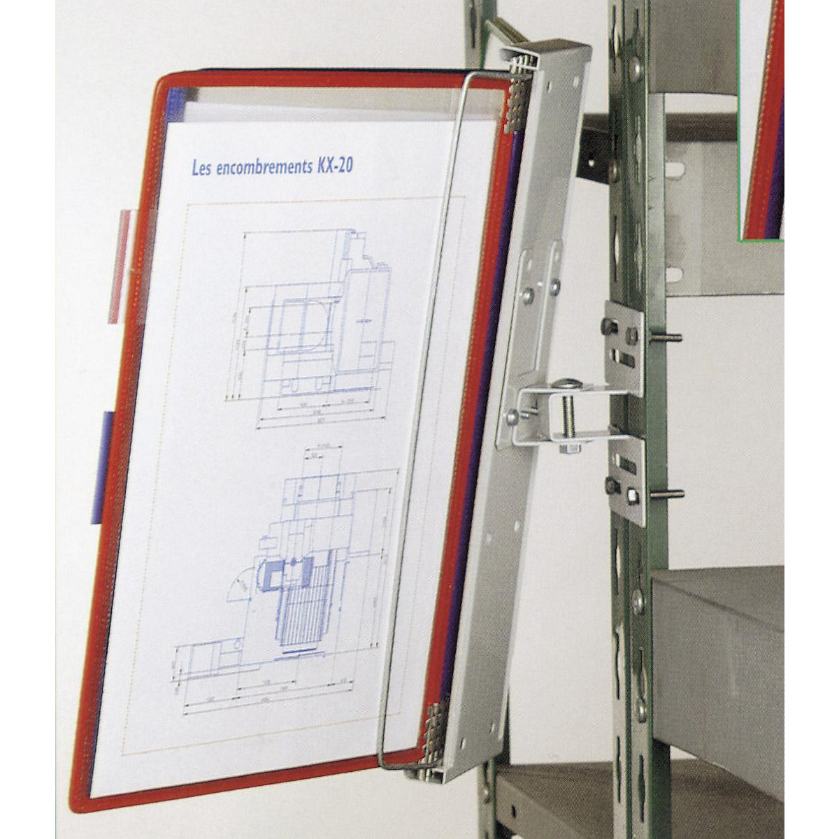Clear view document holders for shelf unit (Product illustration 3)-2