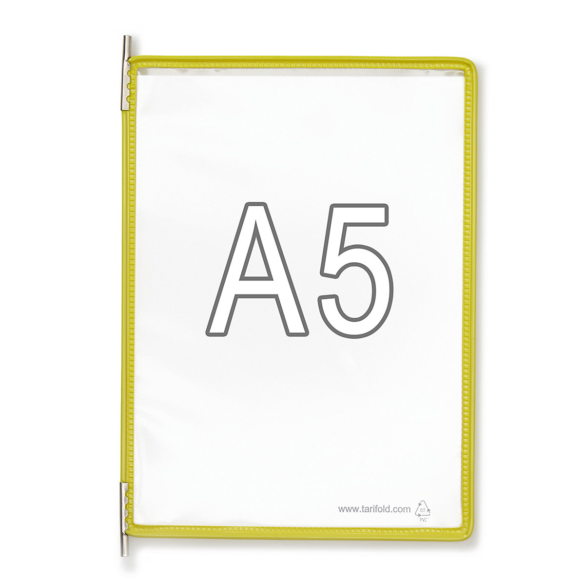 Clear view panel – Tarifold, pack of 10, for A5, yellow-5