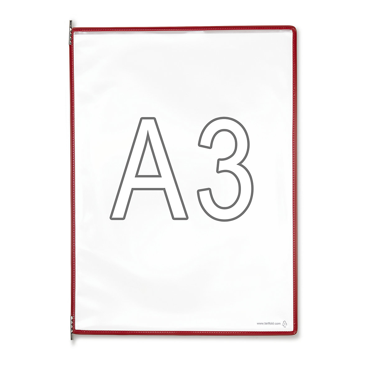 Clear view panel – Tarifold, pack of 10, for A3, red-6