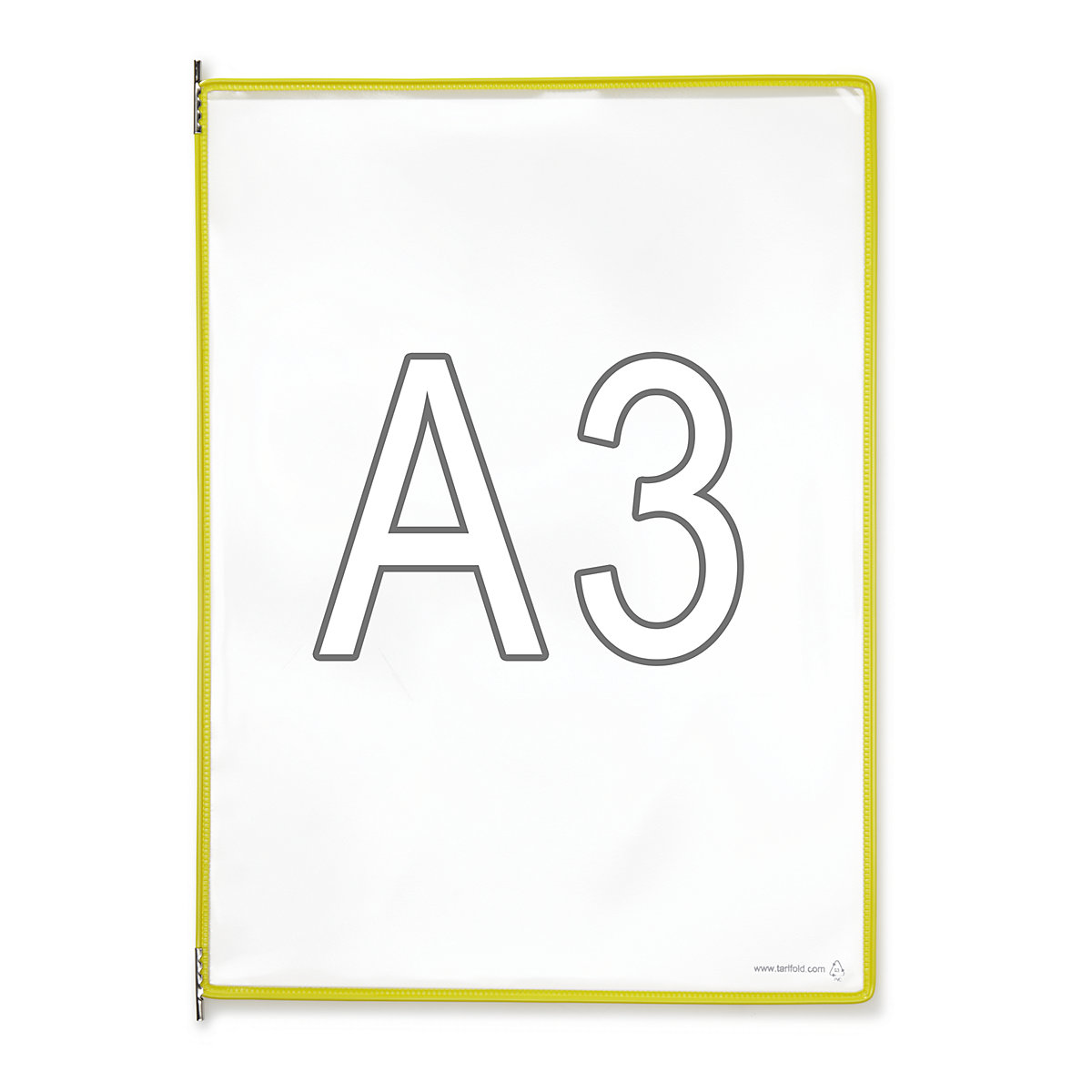 Clear view panel – Tarifold, pack of 10, for A3, yellow-4