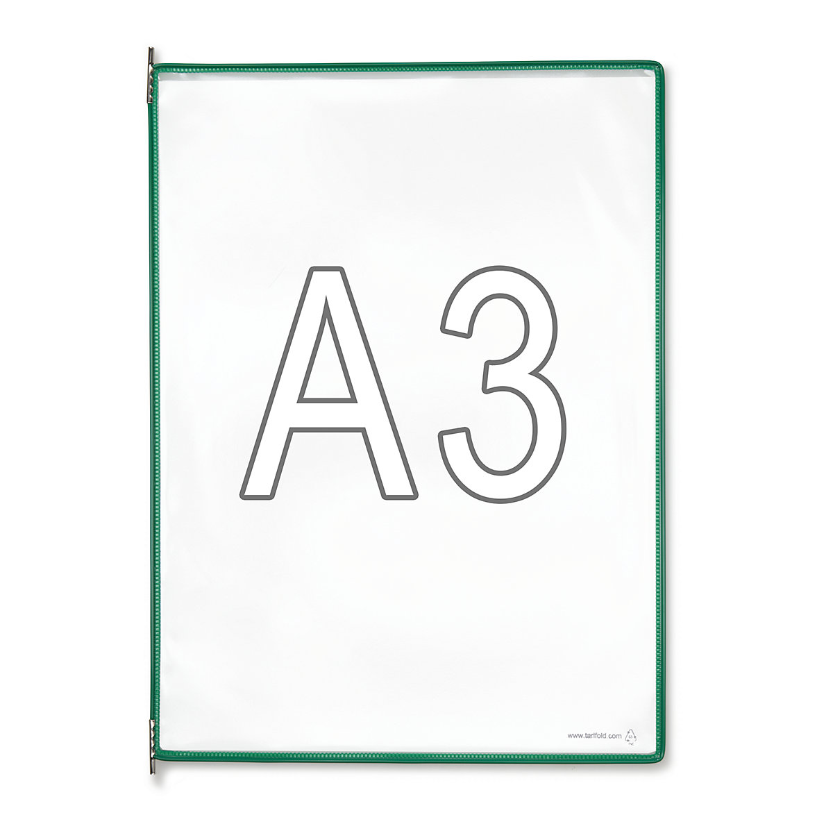 Clear view panel – Tarifold, pack of 10, for A3, green-5