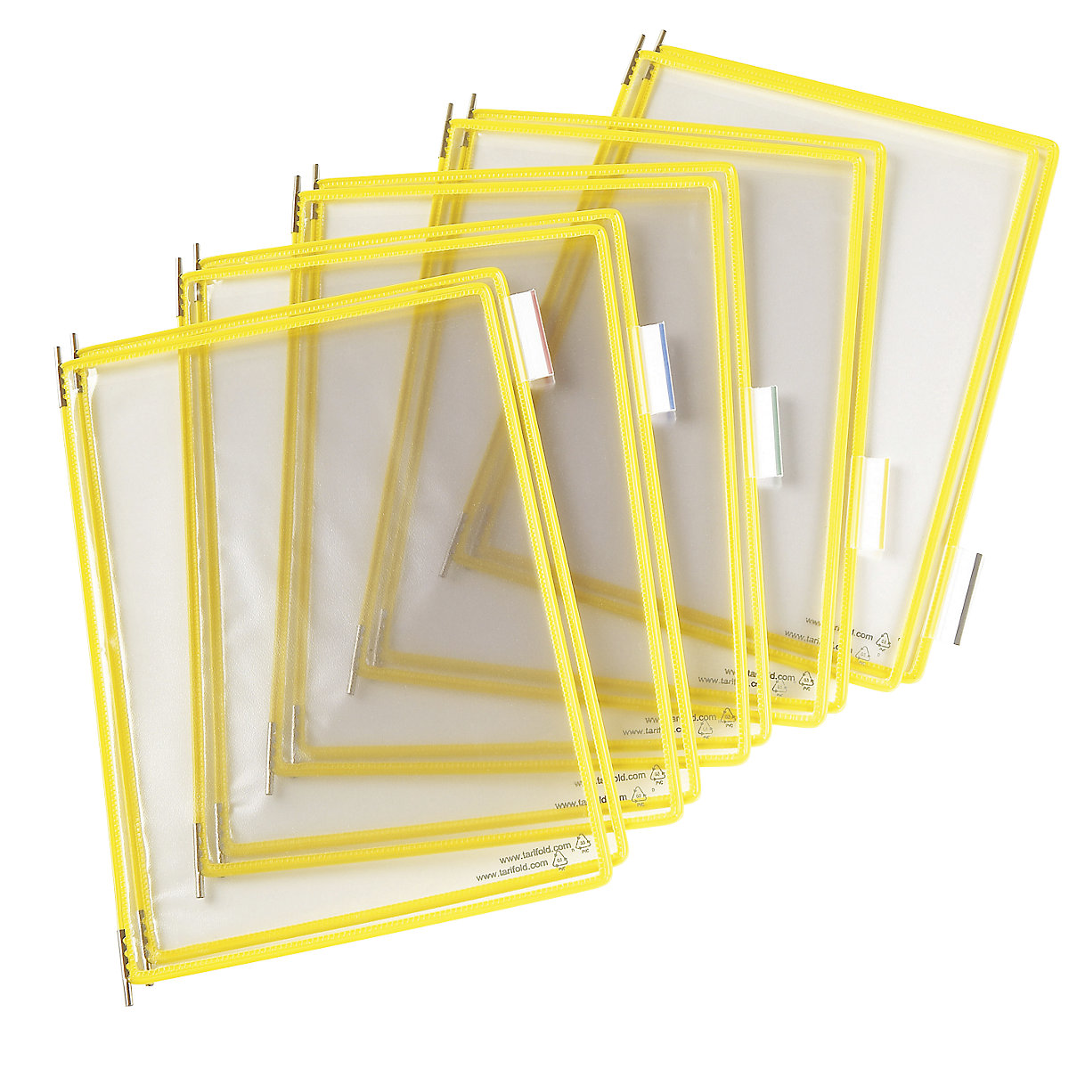 Clear view panel – Tarifold, pack of 10, for A4, yellow-3