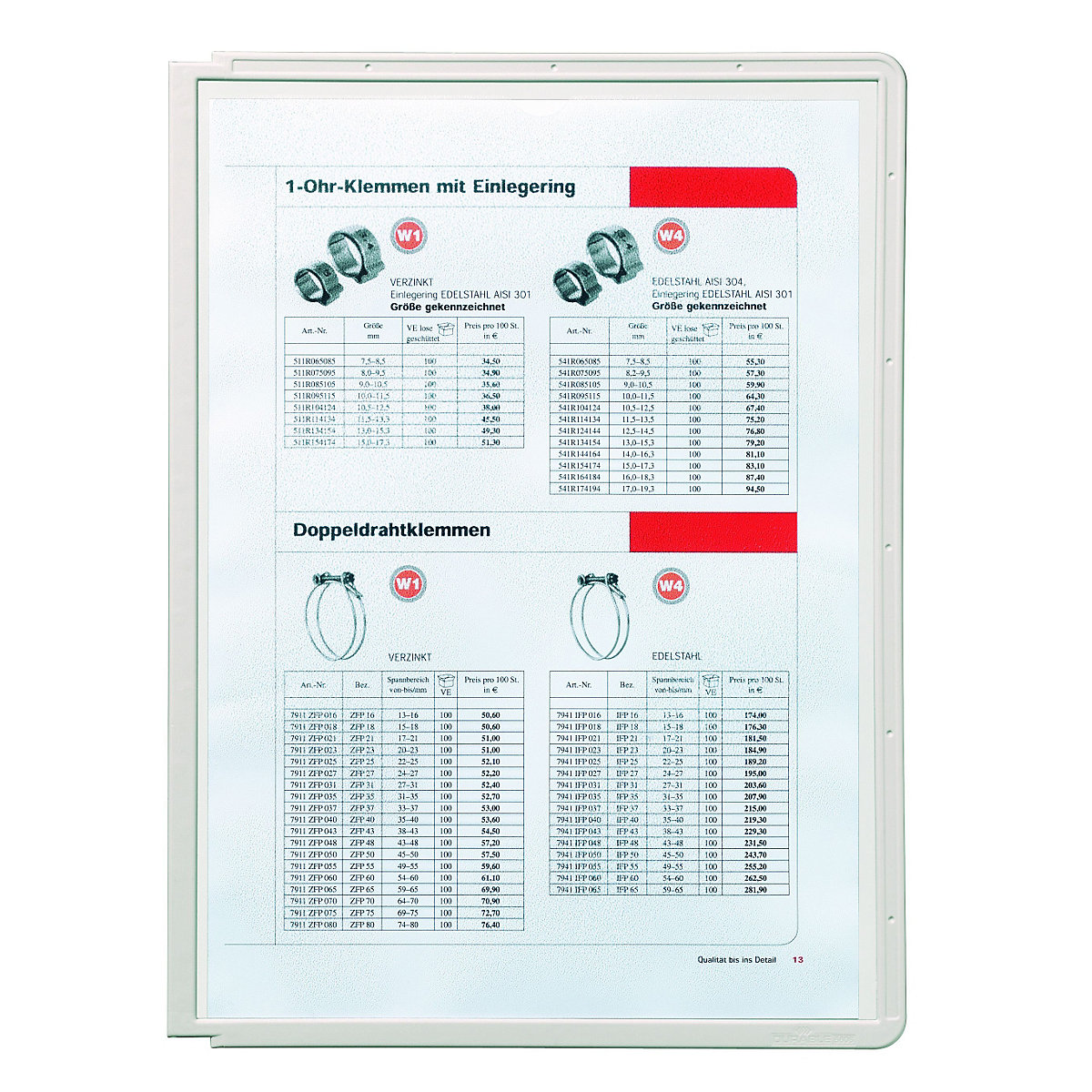 Clear view panel with profiled frame – DURABLE (Product illustration 19)-18