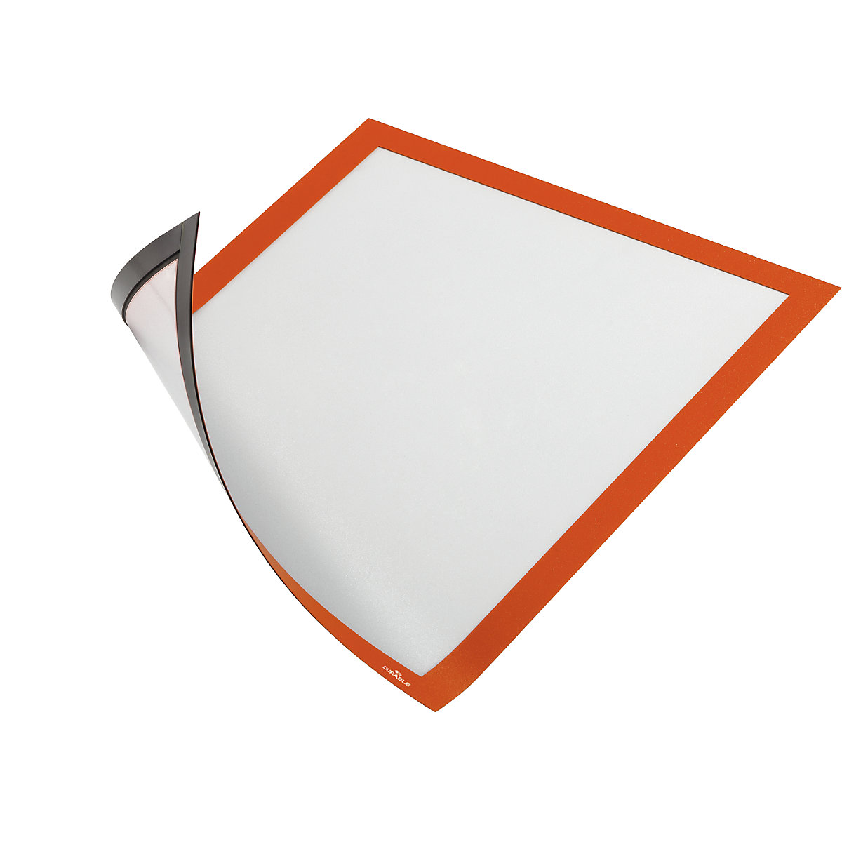 DURAFRAME® MAGNETIC information frame – DURABLE, magnetic, for A4, orange, pack of 10-8