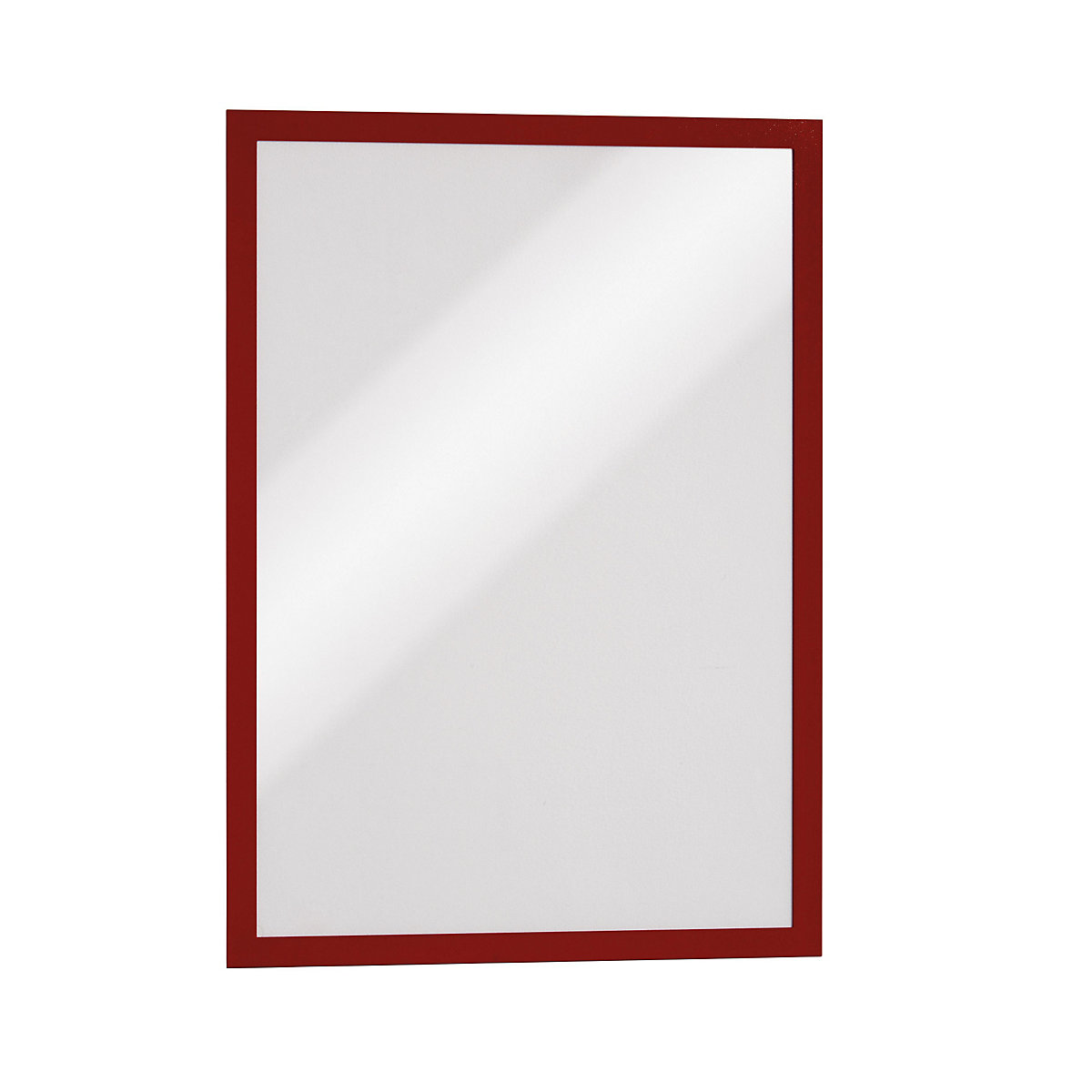 DURAFRAME® display frame – DURABLE, self adhesive, magnetic, for A3, red frame, pack of 6-15
