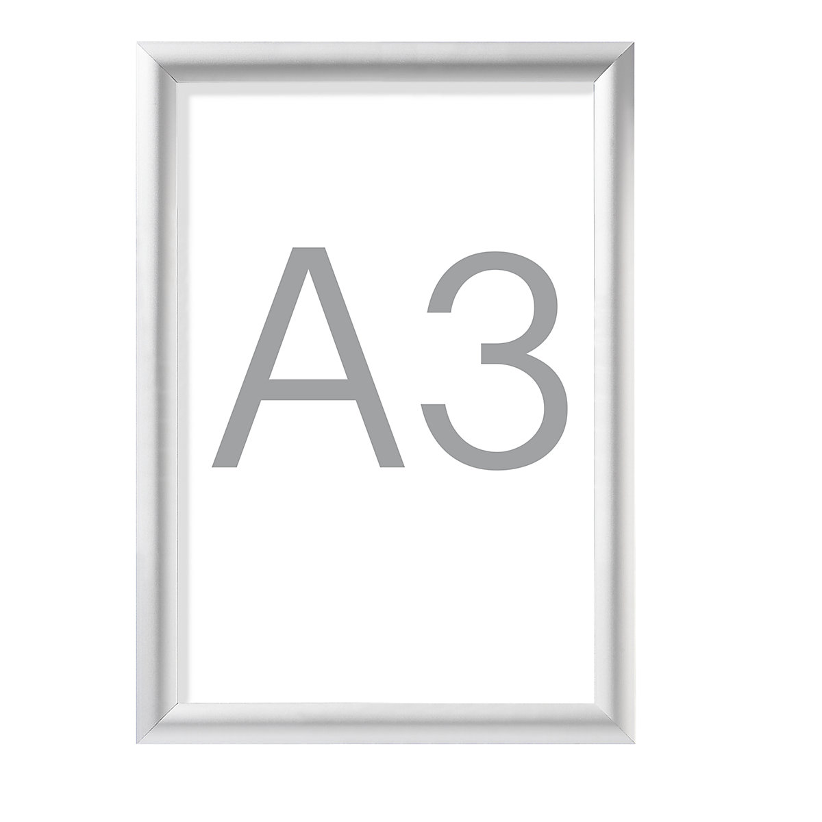 Designer folding frames, aluminium profile, silver anodised, pack of 2, A3, HxW 451 x 328 mm-7