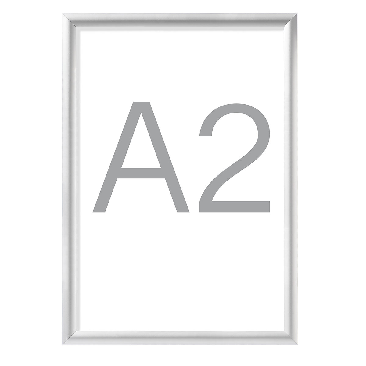 Designer folding frames, aluminium profile, silver anodised, pack of 2, A2, HxW 625 x 451 mm-8