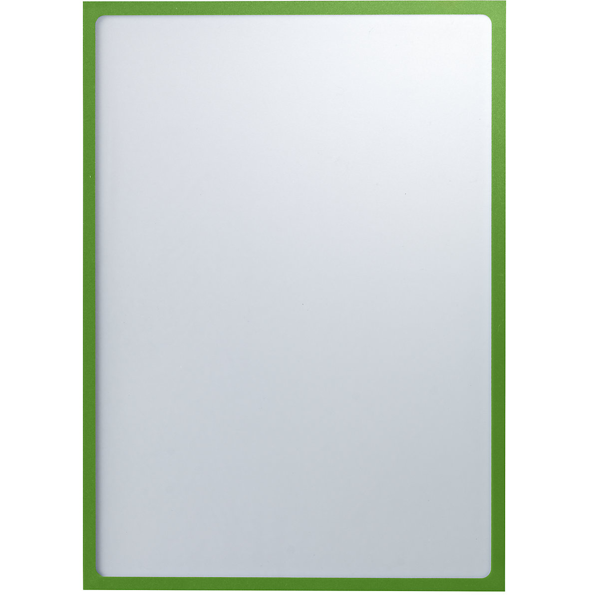 Magnetic display pocket – eurokraft basic, A3, WxH 312 x 435 mm, green frame, pack of 10-4