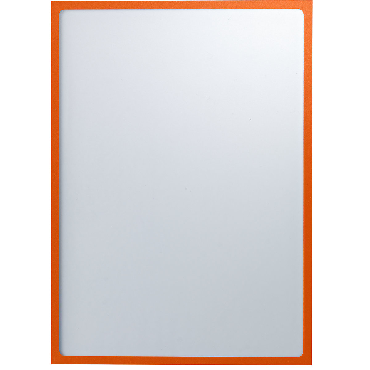 Magnetic display pocket – eurokraft basic, A3, WxH 312 x 435 mm, orange frame, pack of 10-7