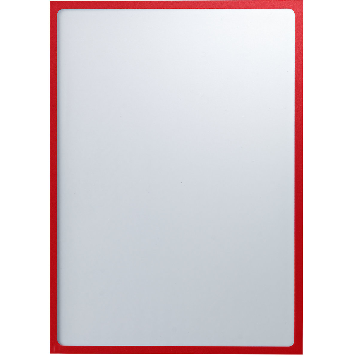 Magnetic display pocket – eurokraft basic, A3, WxH 312 x 435 mm, red frame, pack of 10-6