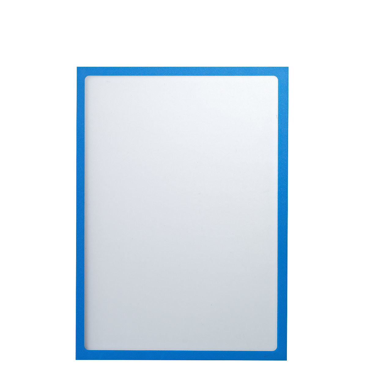 Magnetic display pocket – eurokraft basic, A4, WxH 225 x 312 mm, blue frame, pack of 10-8