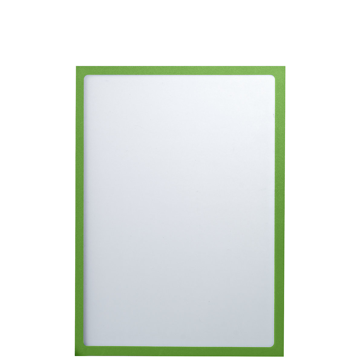 Magnetic display pocket – eurokraft basic, A4, WxH 225 x 312 mm, green frame, pack of 10-6