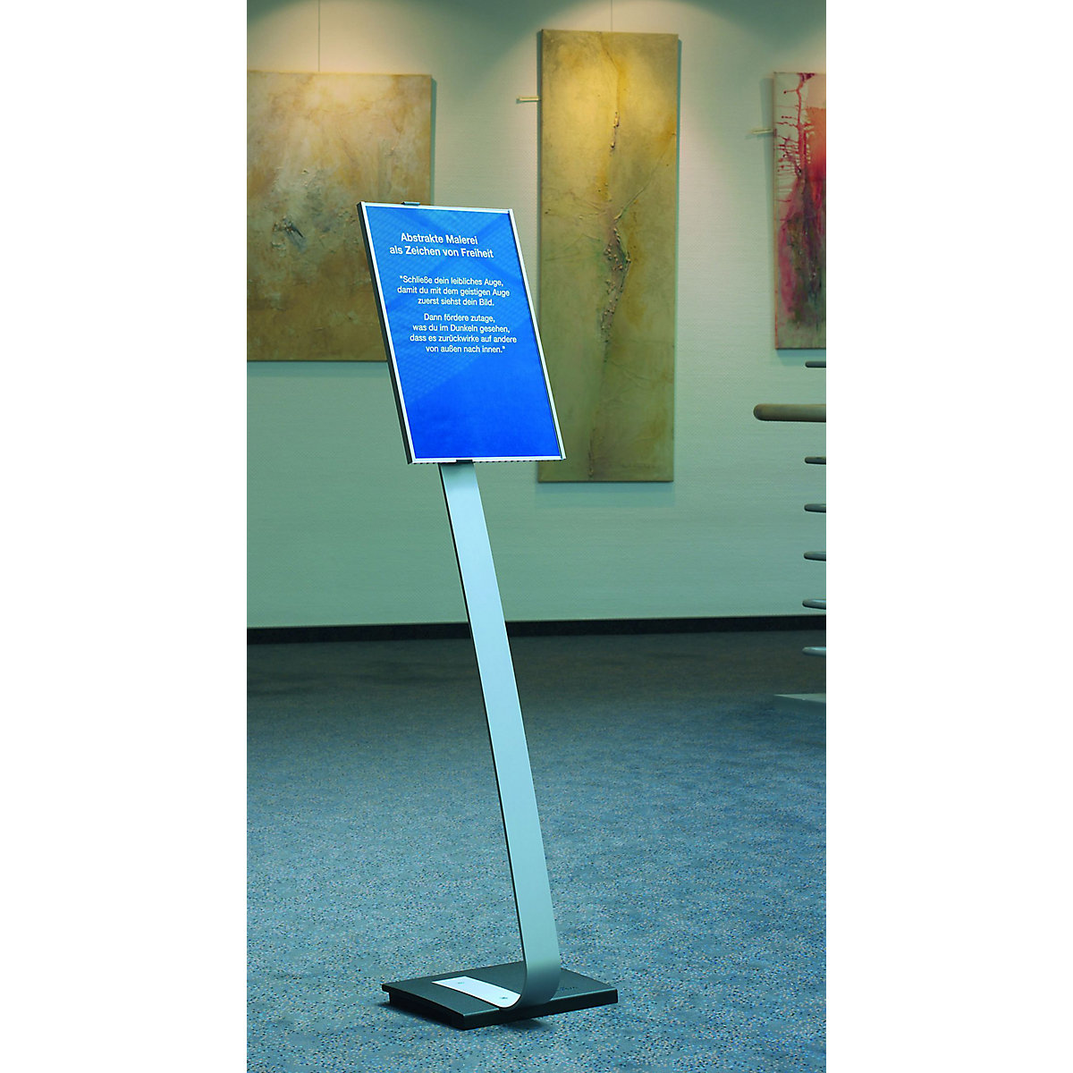 Floor stand with notice panel – DURABLE (Product illustration 2)-1