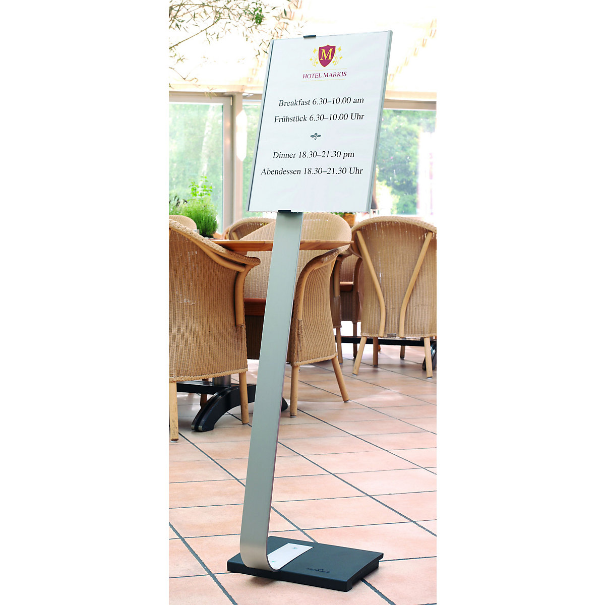 Floor stand with notice panel – DURABLE (Product illustration 4)-3