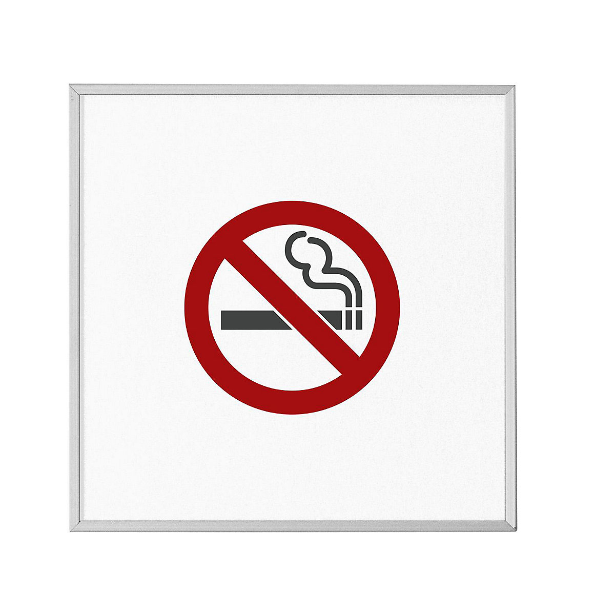 MADRID Silver Line™ door sign, pictogram HxW 120 x 120 mm, smoking prohibited-6