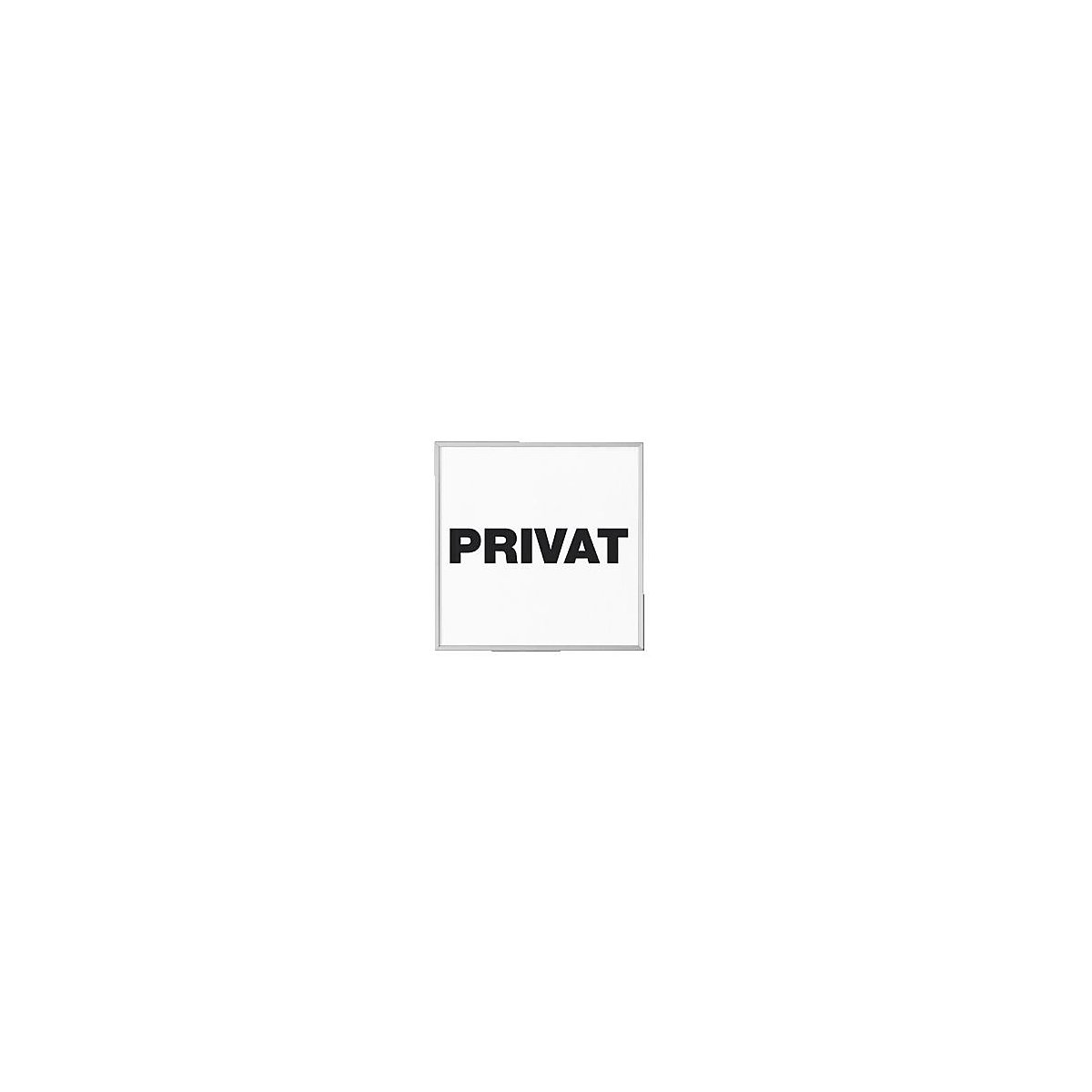 MADRID Silver Line™ door sign, pictogram HxW 120 x 120 mm, private-4